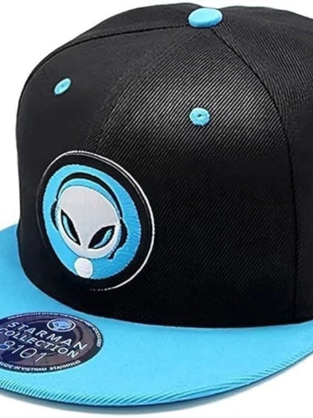 Starman Alien Snapback Hat Flat Bill Adjustable Cap Men Women Streetwear